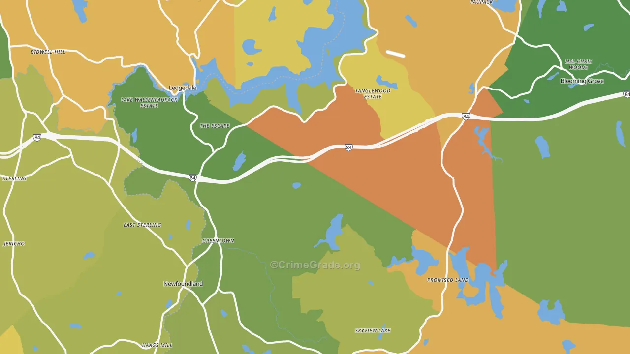 Greentown, PA Map of Murder Rates
