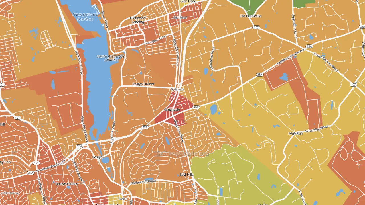 Greenvale, NY Map of Murder Rates