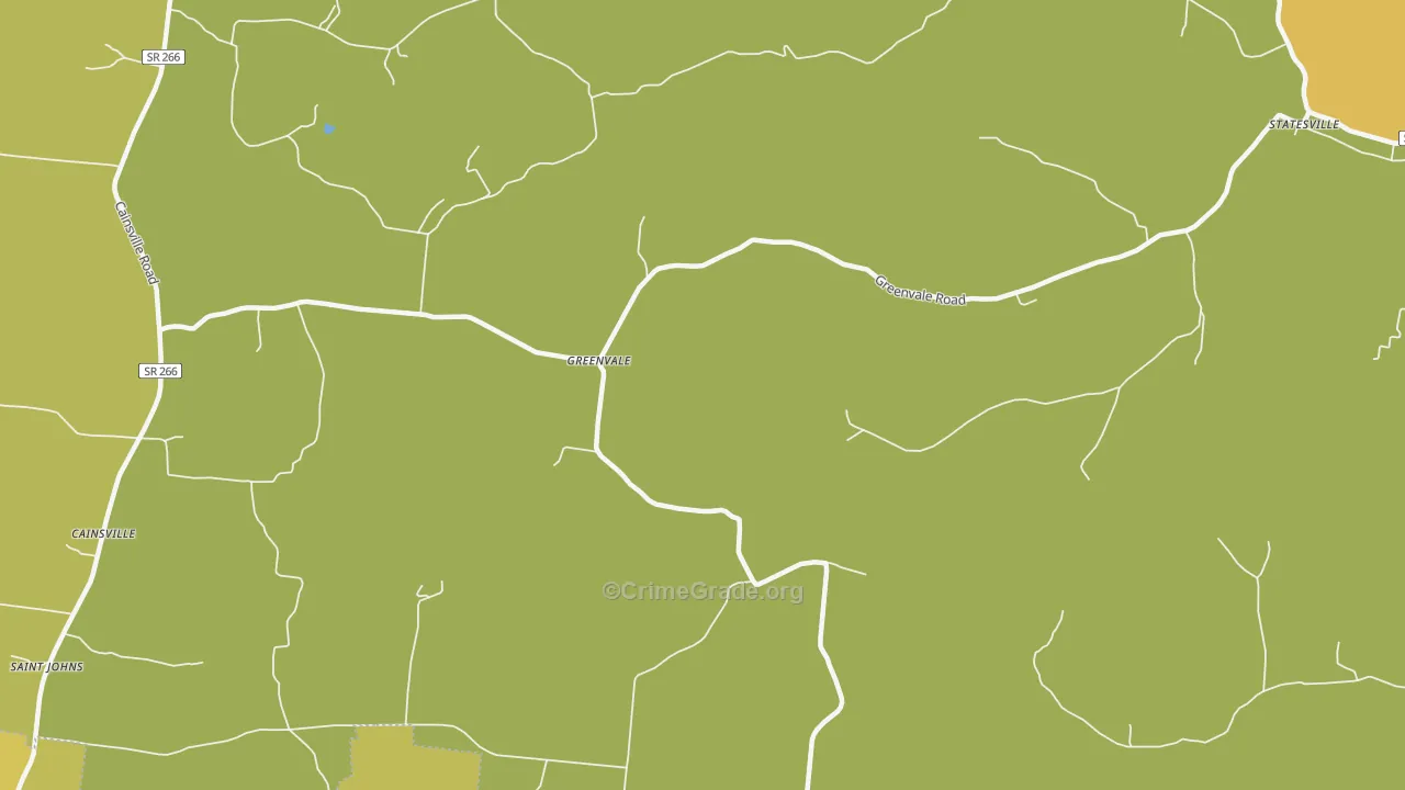 Greenvale, TN Map of Murder Rates