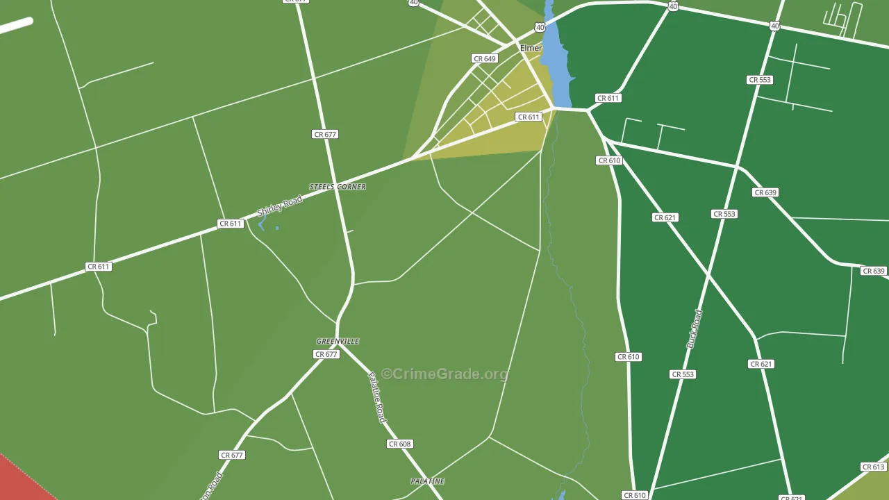 Greenville, NJ Map of Murder Rates