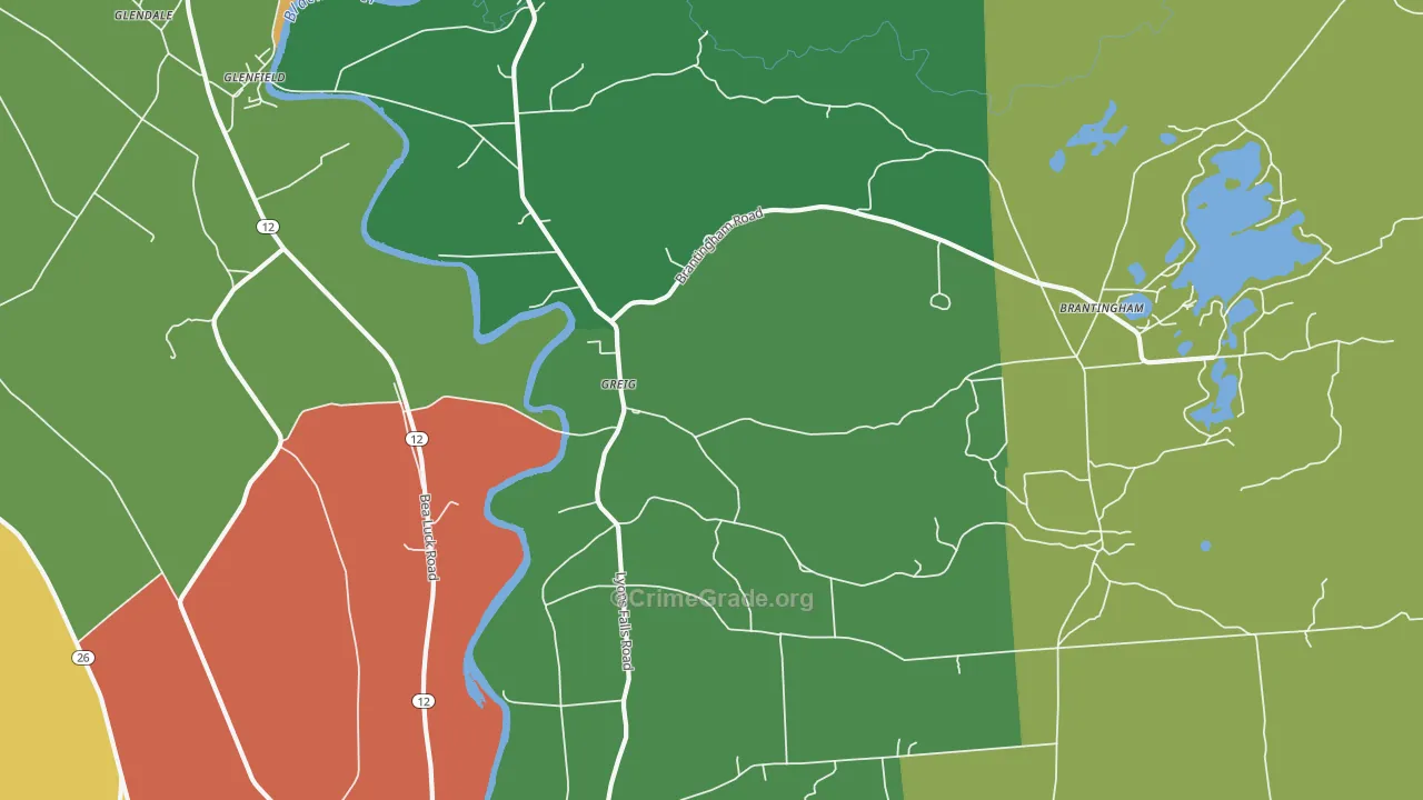 Greig, NY Map of Murder Rates
