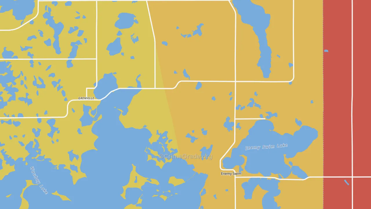 Grenville, SD Map of Murder Rates