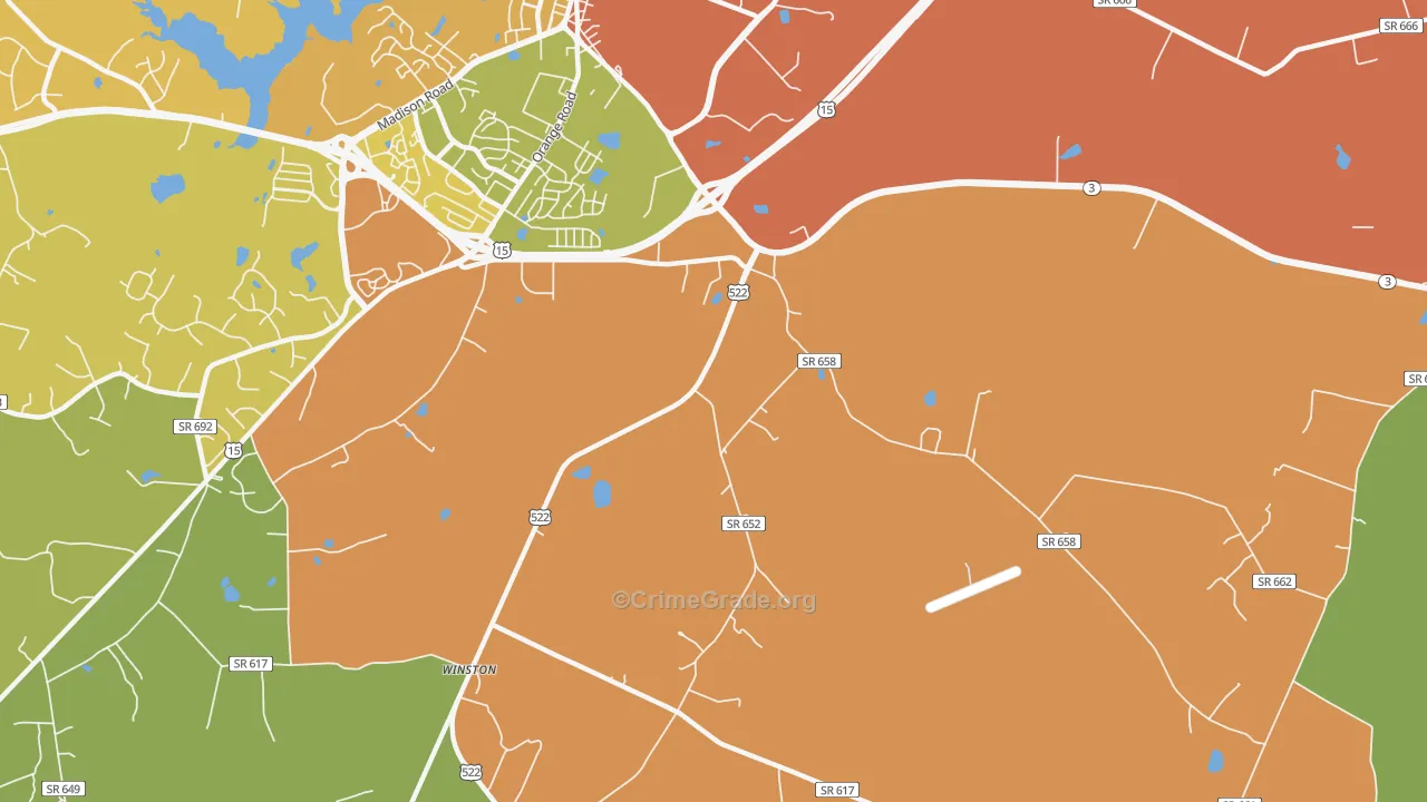 Griffinsburg, VA Map of Murder Rates