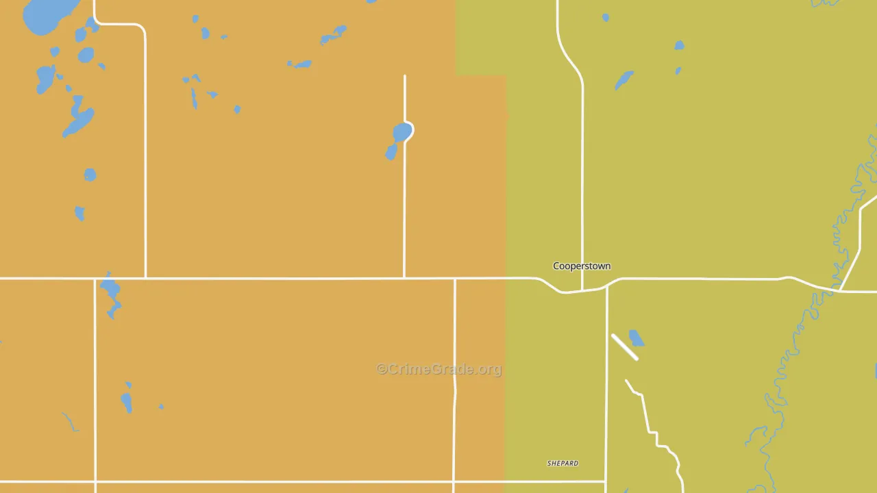 Griggs County, ND Map of Murder Rates