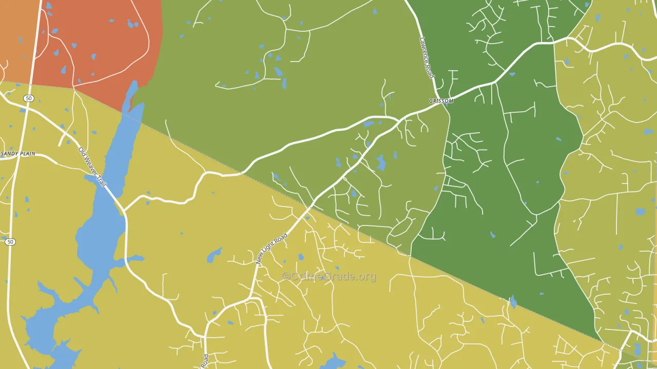 Grissom, NC Map of Murder Rates