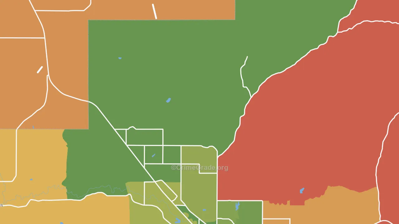 Grizzly, OR Map of Murder Rates