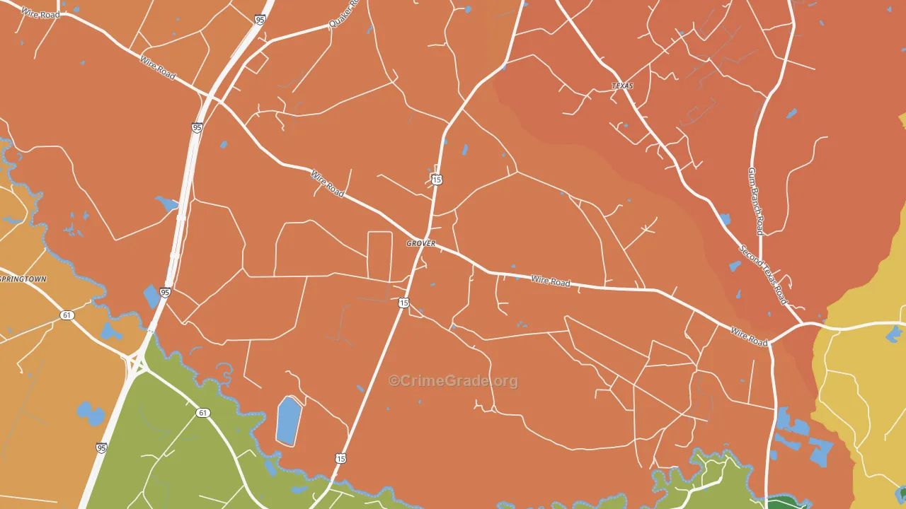 Grover, SC Map of Murder Rates