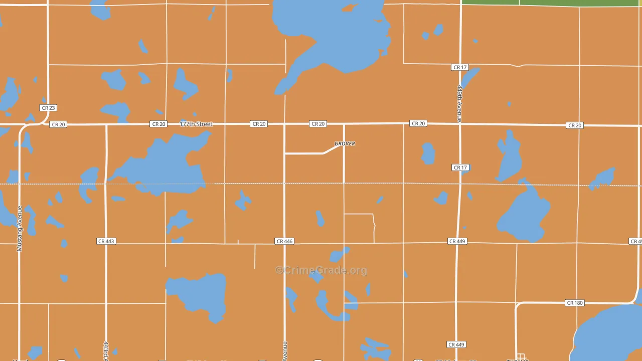 Grover, SD Map of Murder Rates
