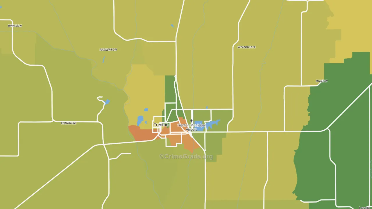 Grundy County, MO Map of Murder Rates