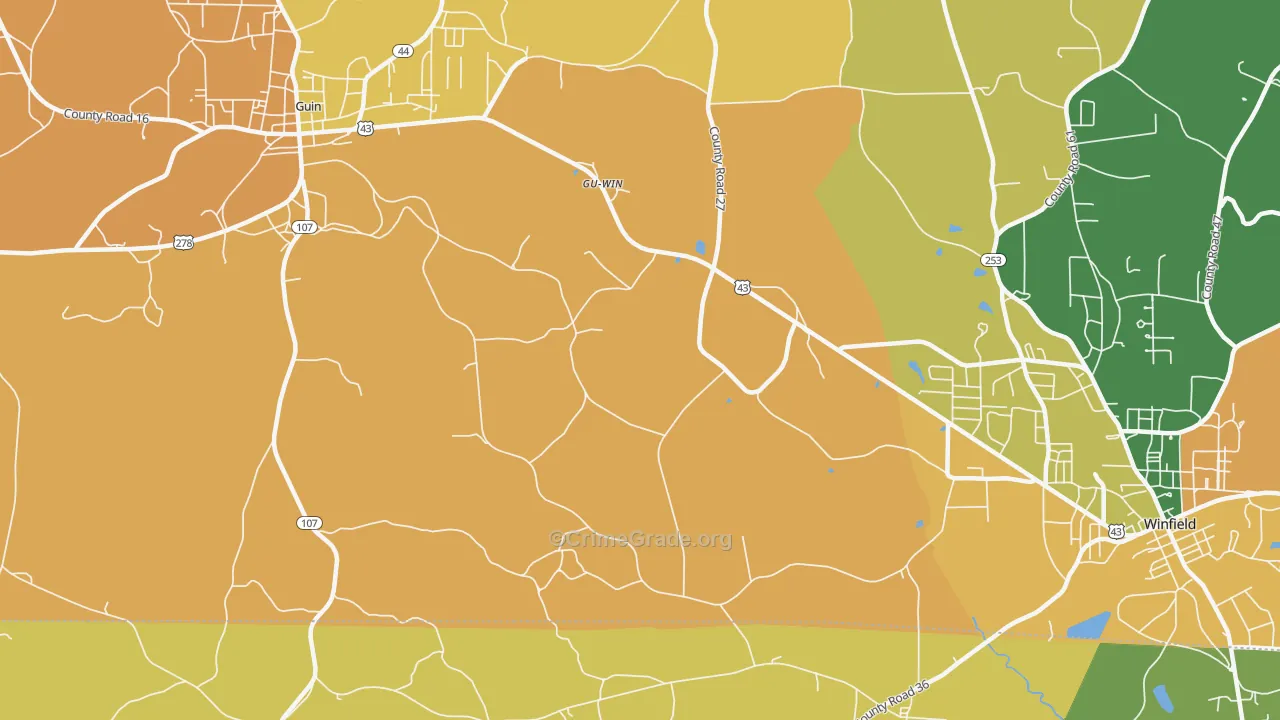 Gu-Win, AL Map of Murder Rates