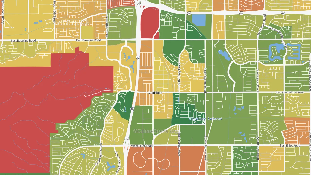 Guadalupe, AZ Map of Murder Rates