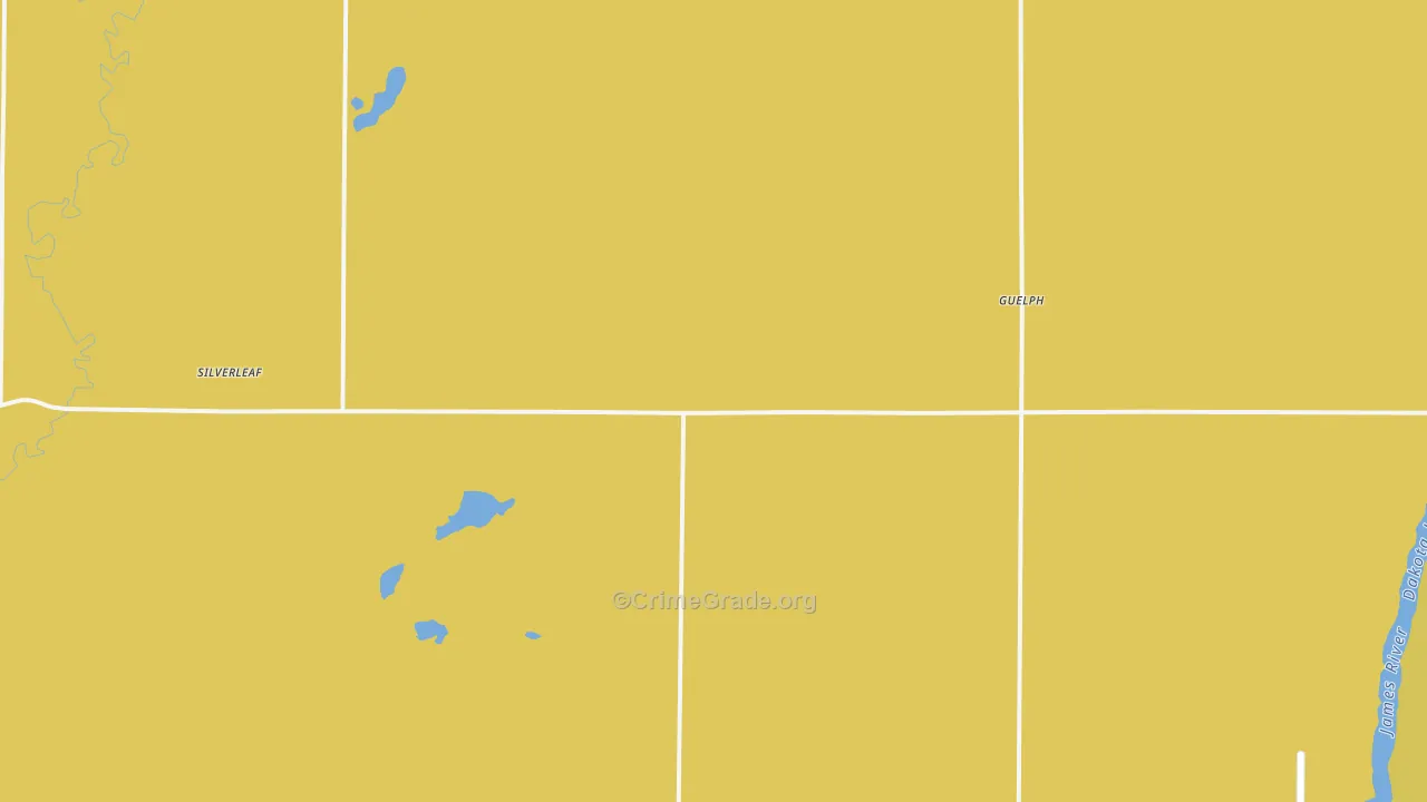 Guelph, ND Map of Murder Rates