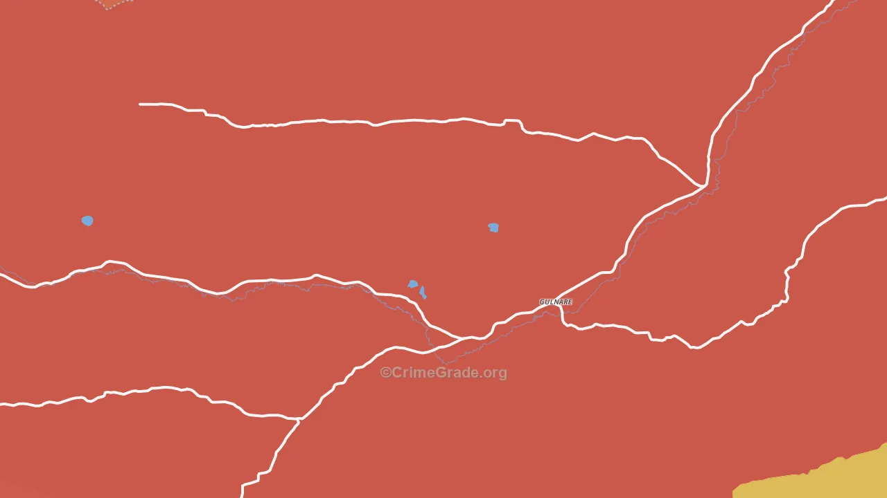 Gulnare, CO Map of Murder Rates