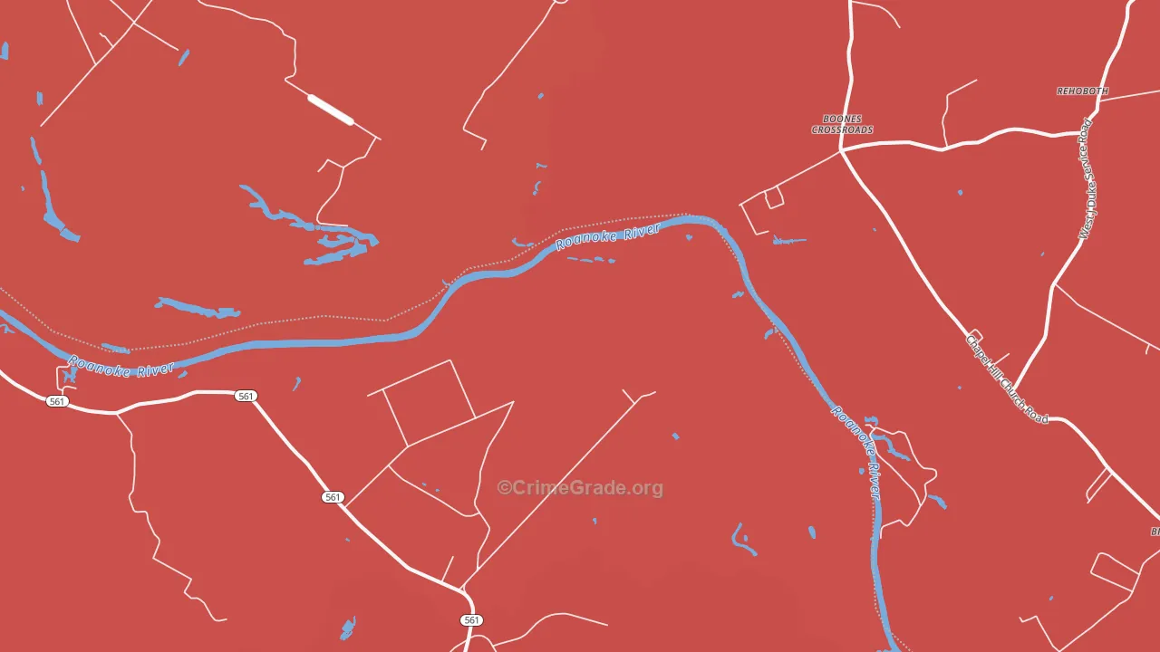 Gumberry, NC Map of Murder Rates