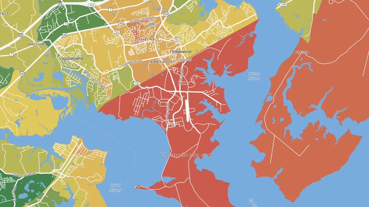Gunpowder, MD Map of Murder Rates