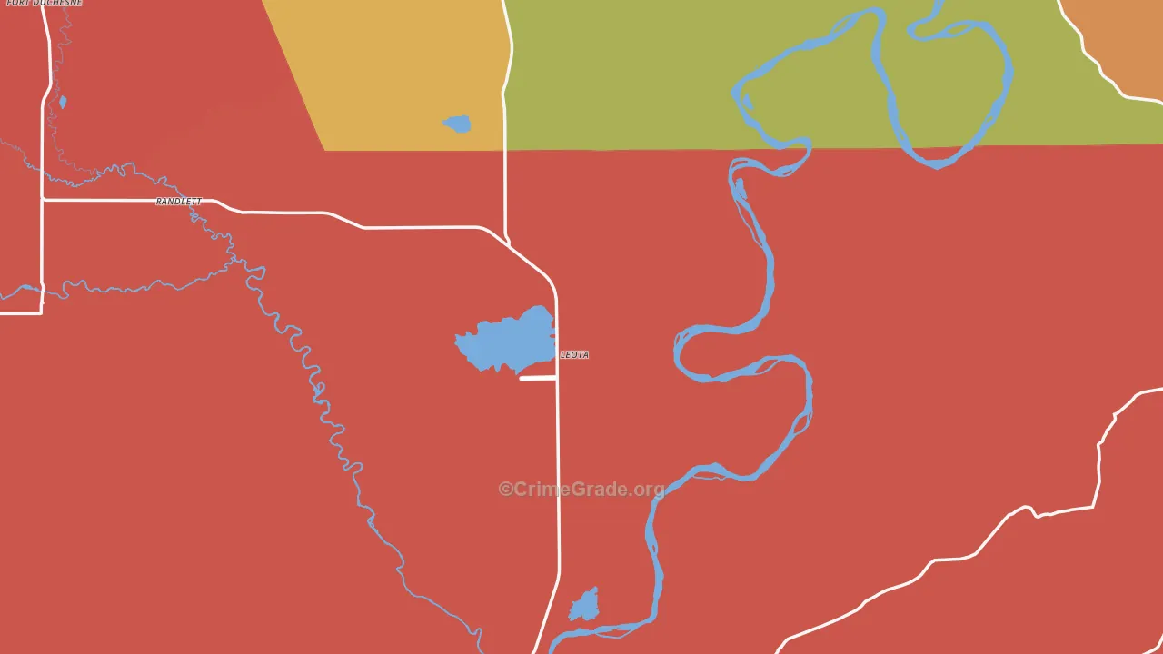 Gusher, UT Map of Murder Rates
