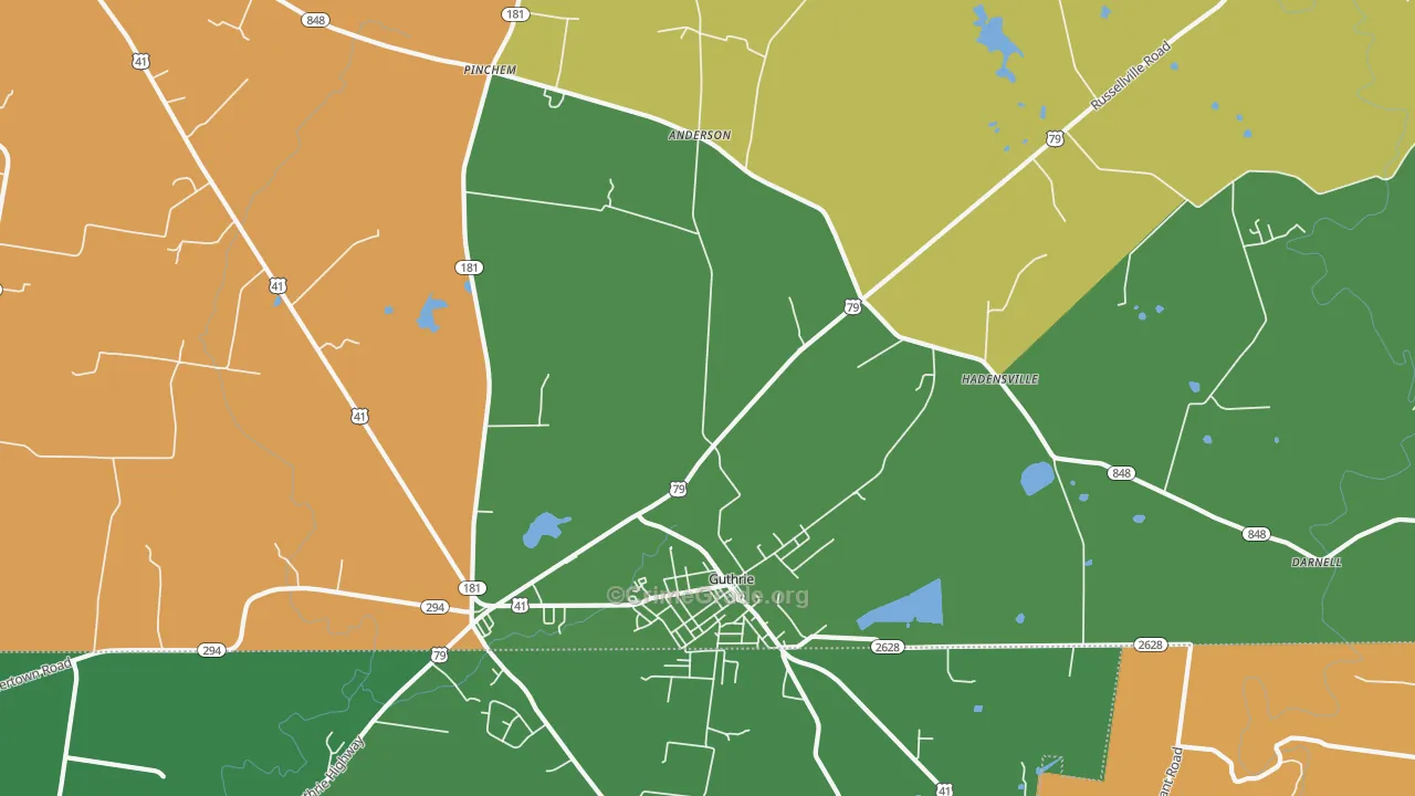 Guthrie, KY Map of Murder Rates