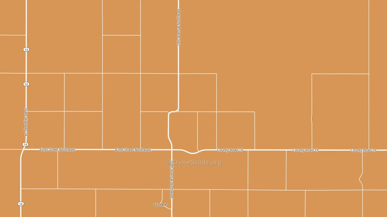Guthrie, ND Map of Murder Rates