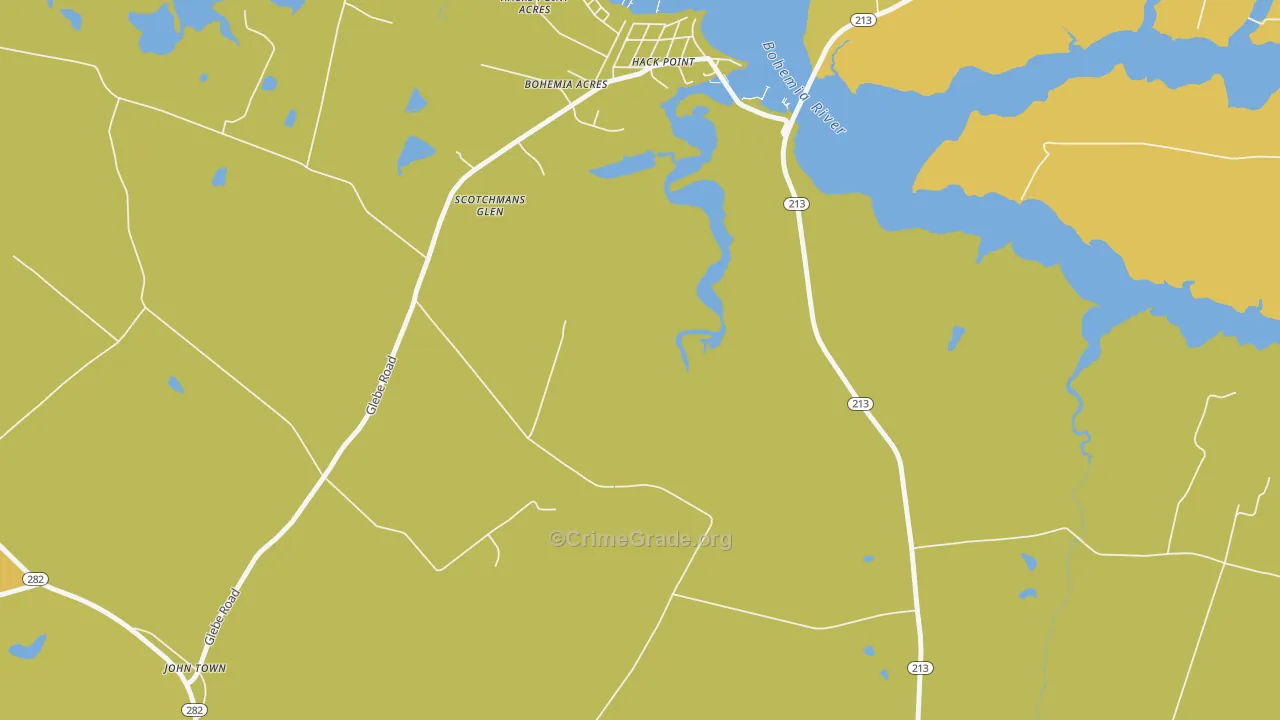 Hack Point, MD Map of Murder Rates