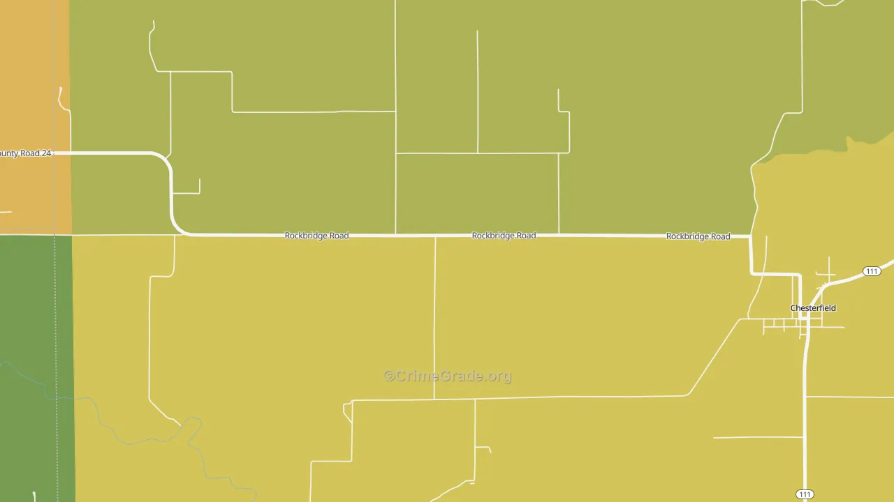 Hagaman, IL Map of Murder Rates
