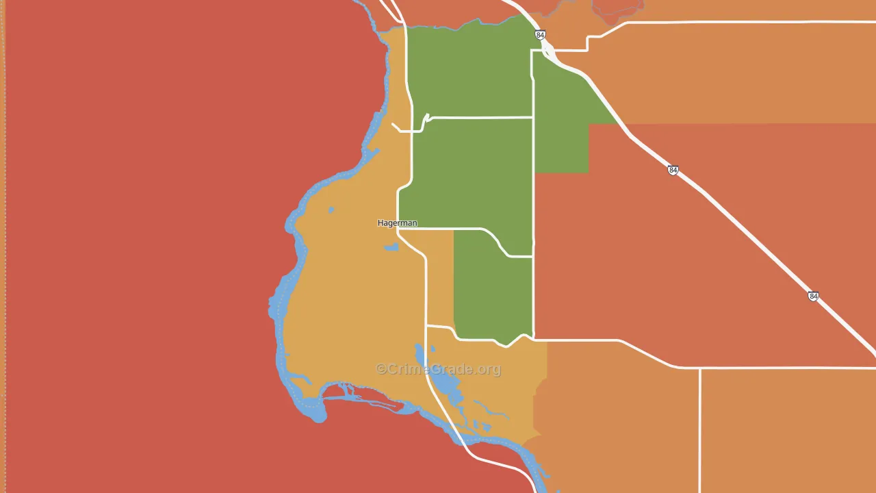 Hagerman, ID Map of Murder Rates