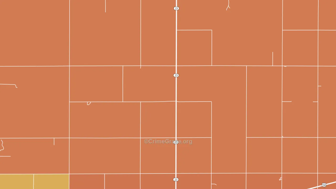 Haggard, KS Map of Murder Rates