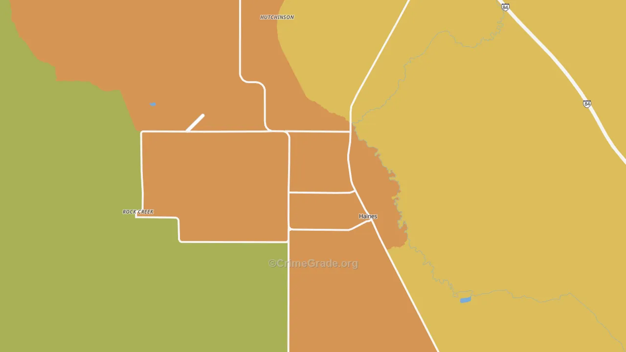 Haines, OR Map of Murder Rates