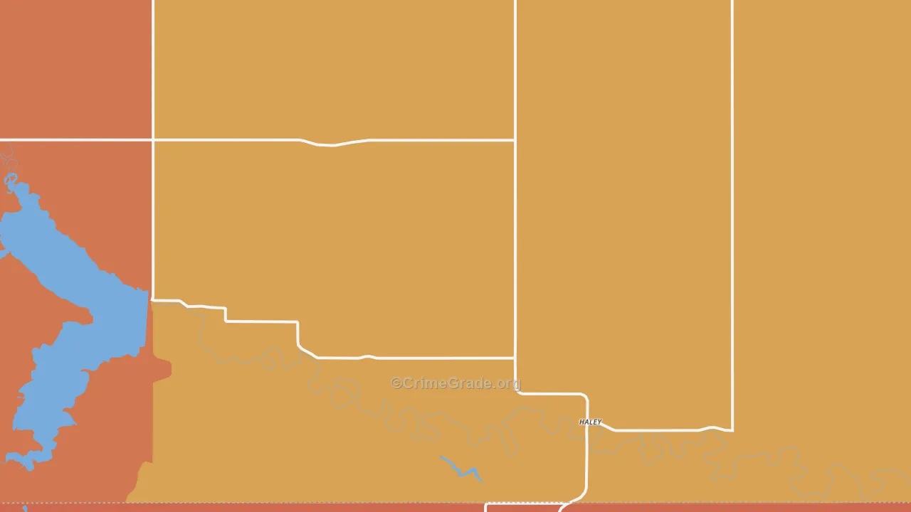 Haley, ND Map of Murder Rates