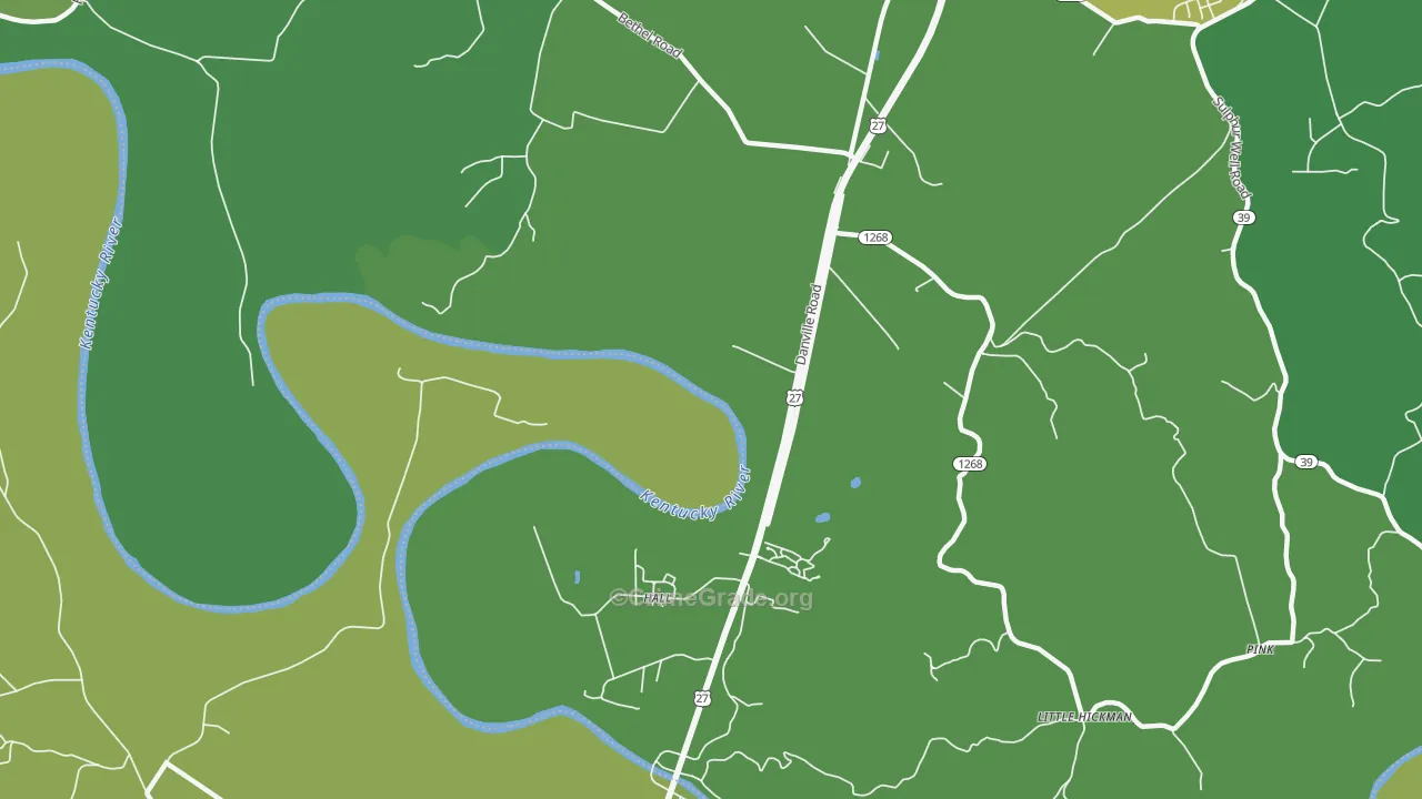 Hall, KY Map of Murder Rates