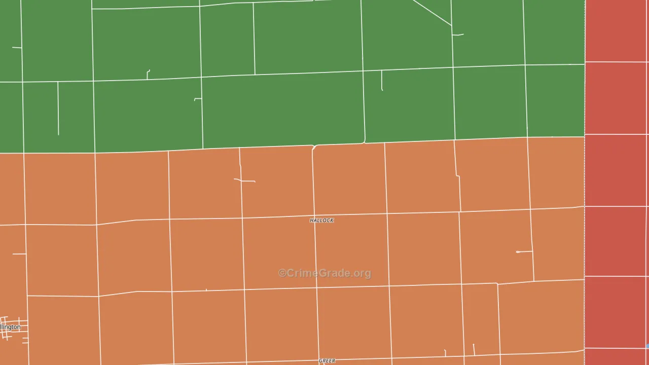 Hallock, IL Map of Murder Rates