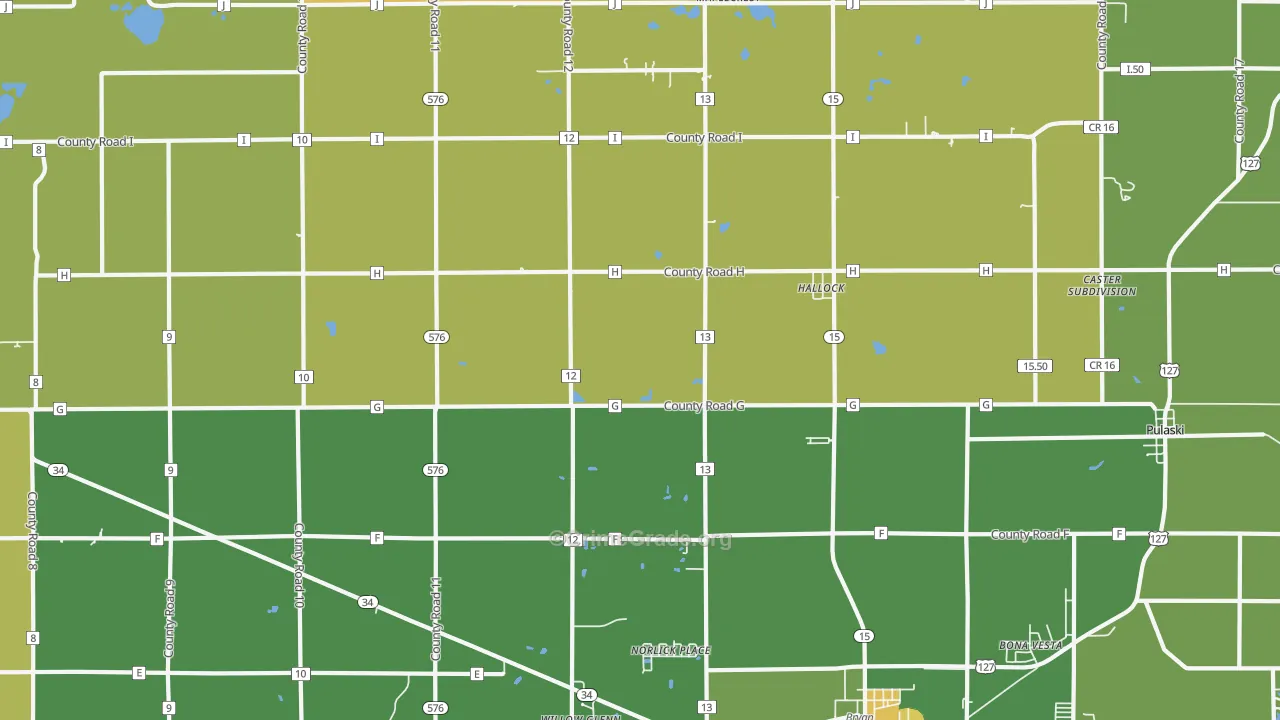Hallock, OH Map of Murder Rates
