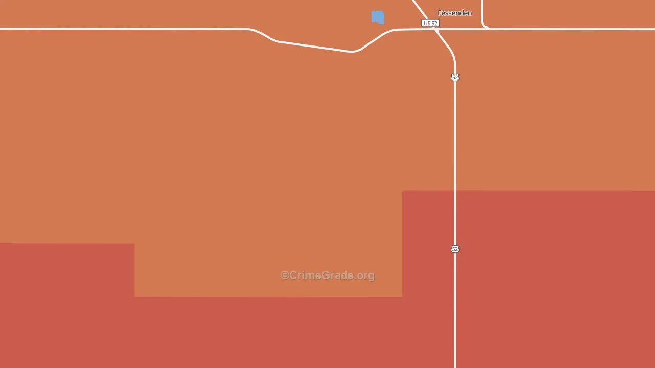 Hamberg, ND Map of Murder Rates