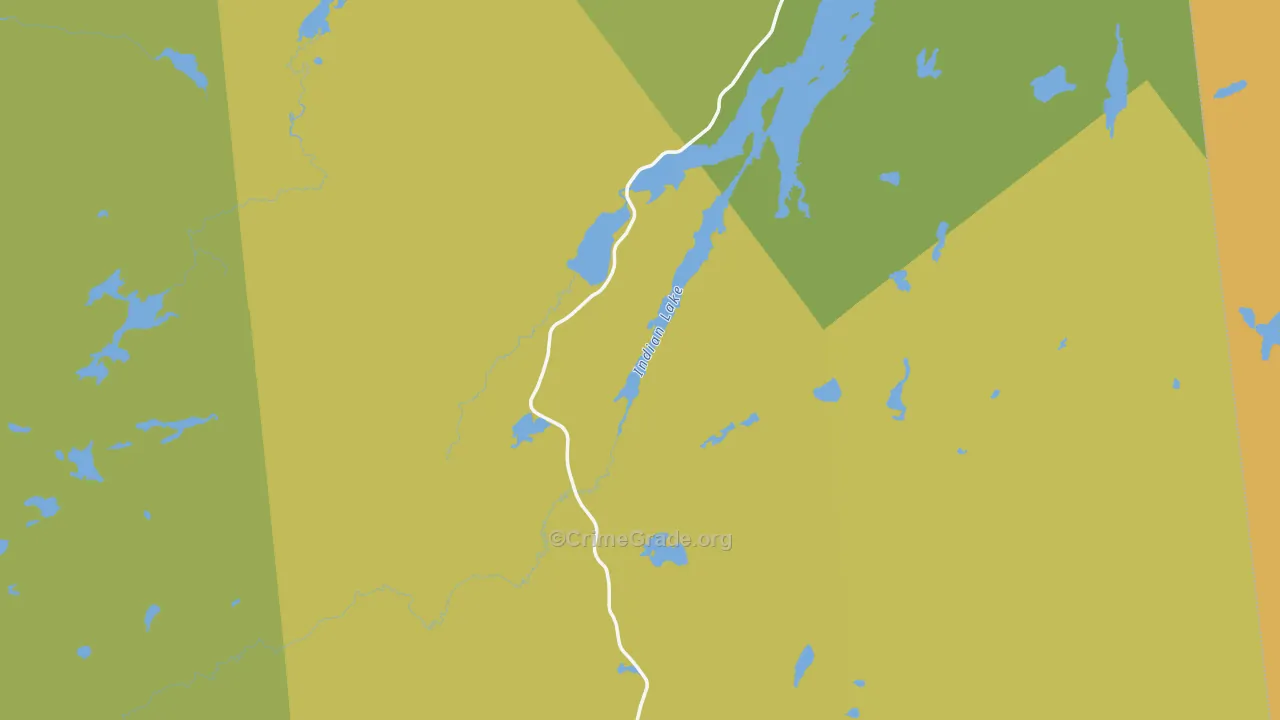 Hamilton County, NY Map of Murder Rates
