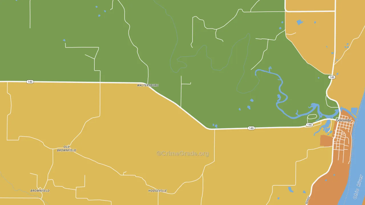 Hamletsburg, IL Map of Murder Rates