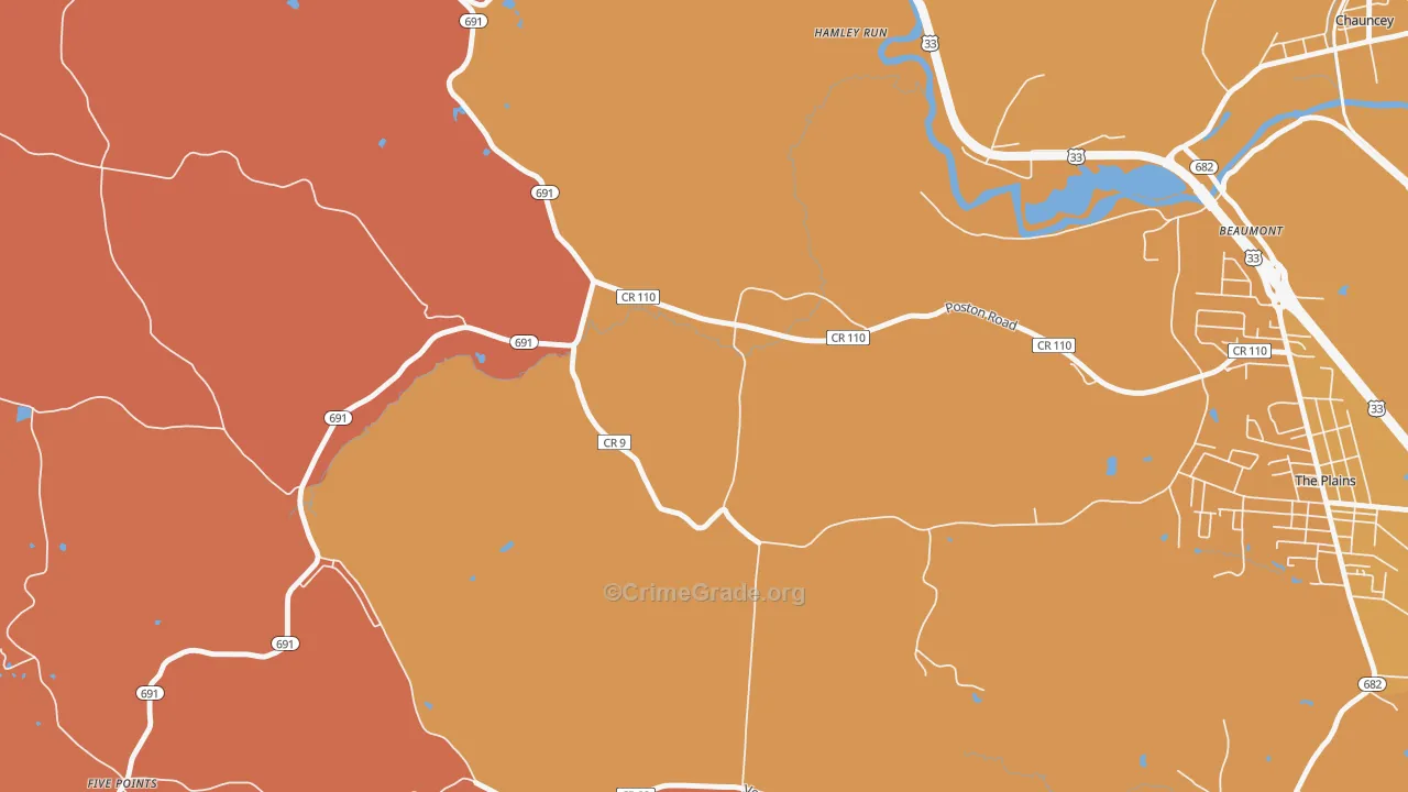 Hamley Run, OH Map of Murder Rates