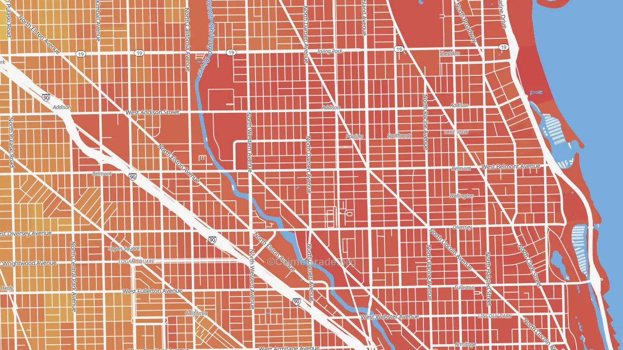 Hamlin Park, Chicago, IL Map of Murder Rates