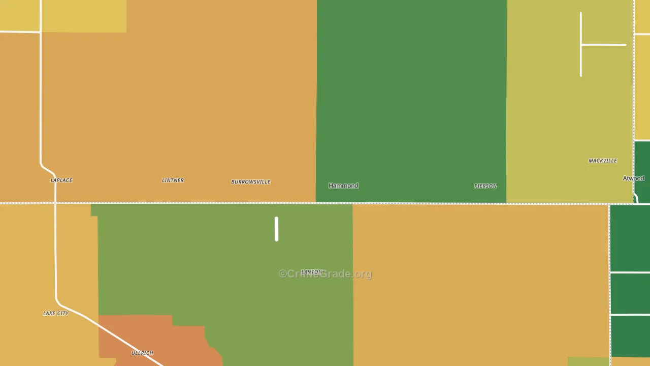 Hammond, IL Map of Murder Rates