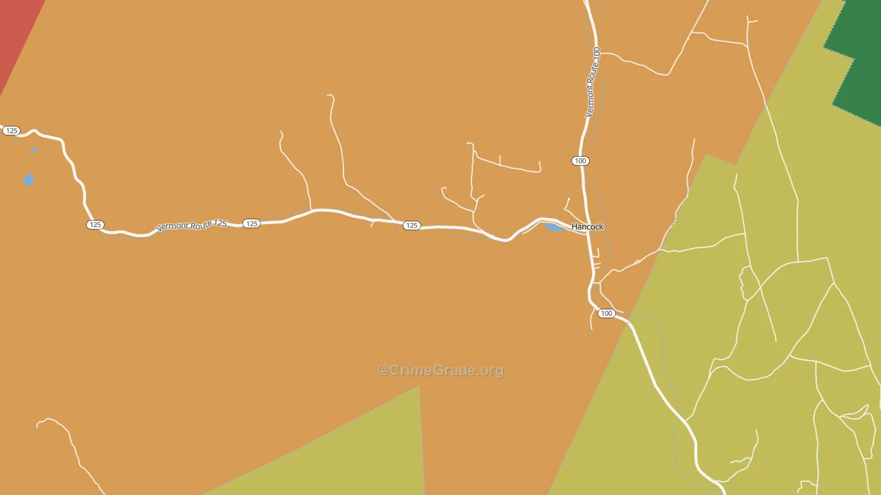 Hancock, VT Map of Murder Rates