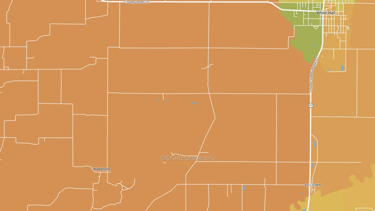 Hanks Station, IL Map of Murder Rates