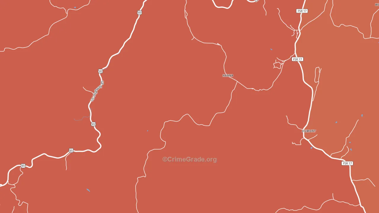 Hanna, SD Map of Murder Rates