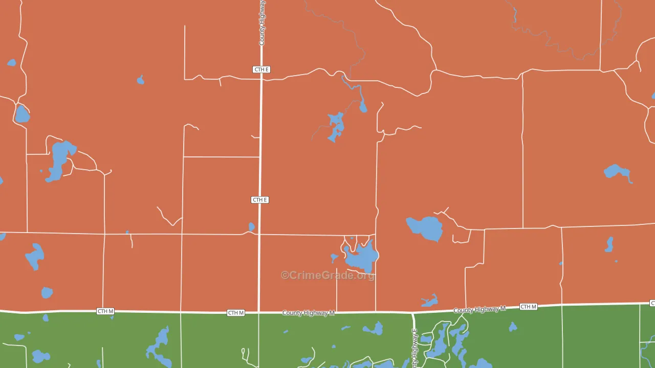 Hannibal, WI Map of Murder Rates