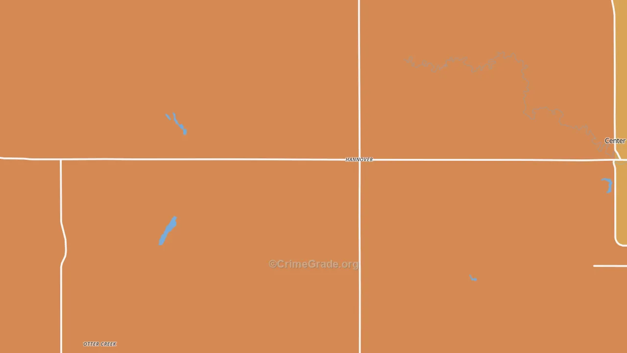 Hannover, ND Map of Murder Rates