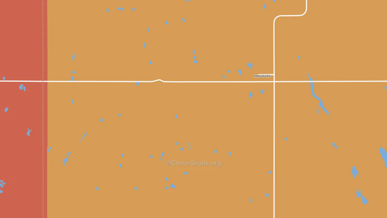 Hansboro, ND Map of Murder Rates