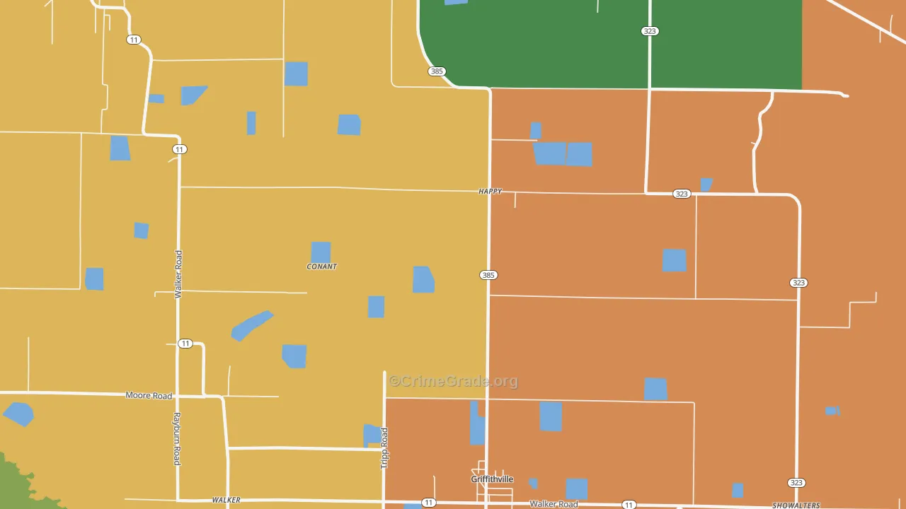 Happy, AR Map of Murder Rates