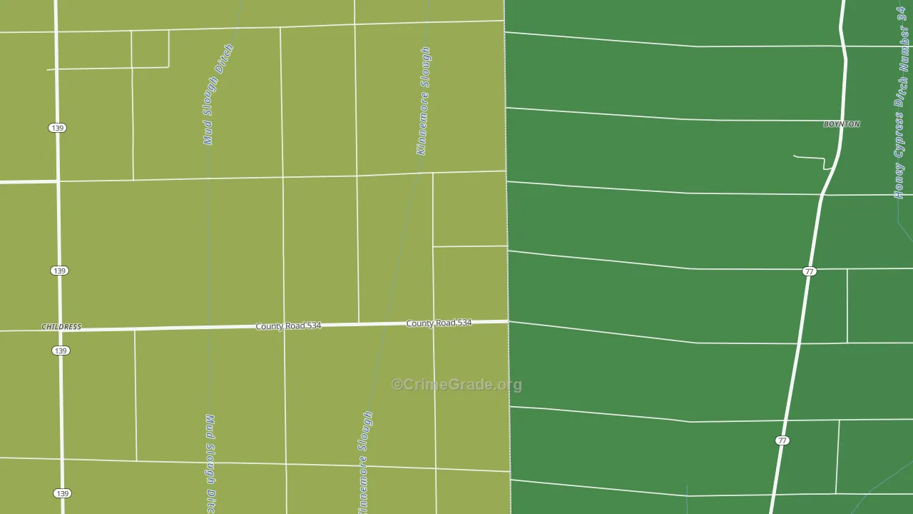 Happy Corners, AR Map of Murder Rates