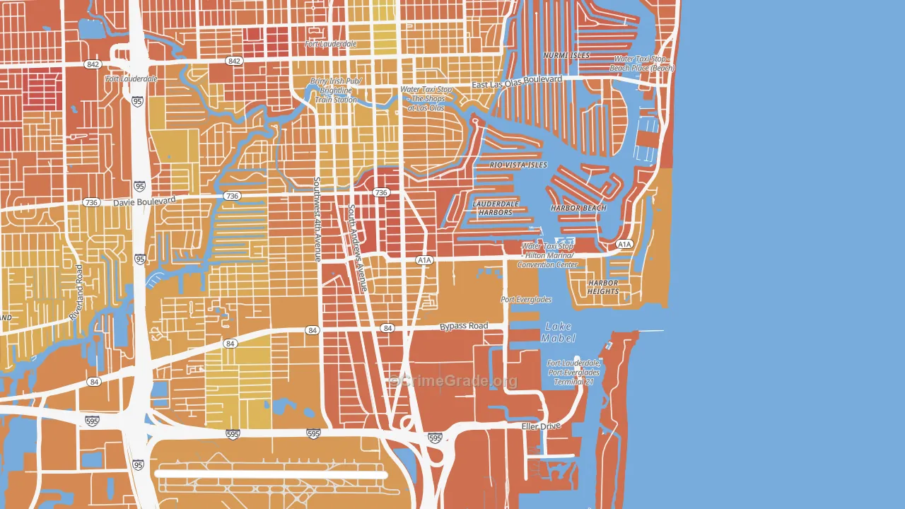 Harbordale, Fort Lauderdale, FL Map of Murder Rates