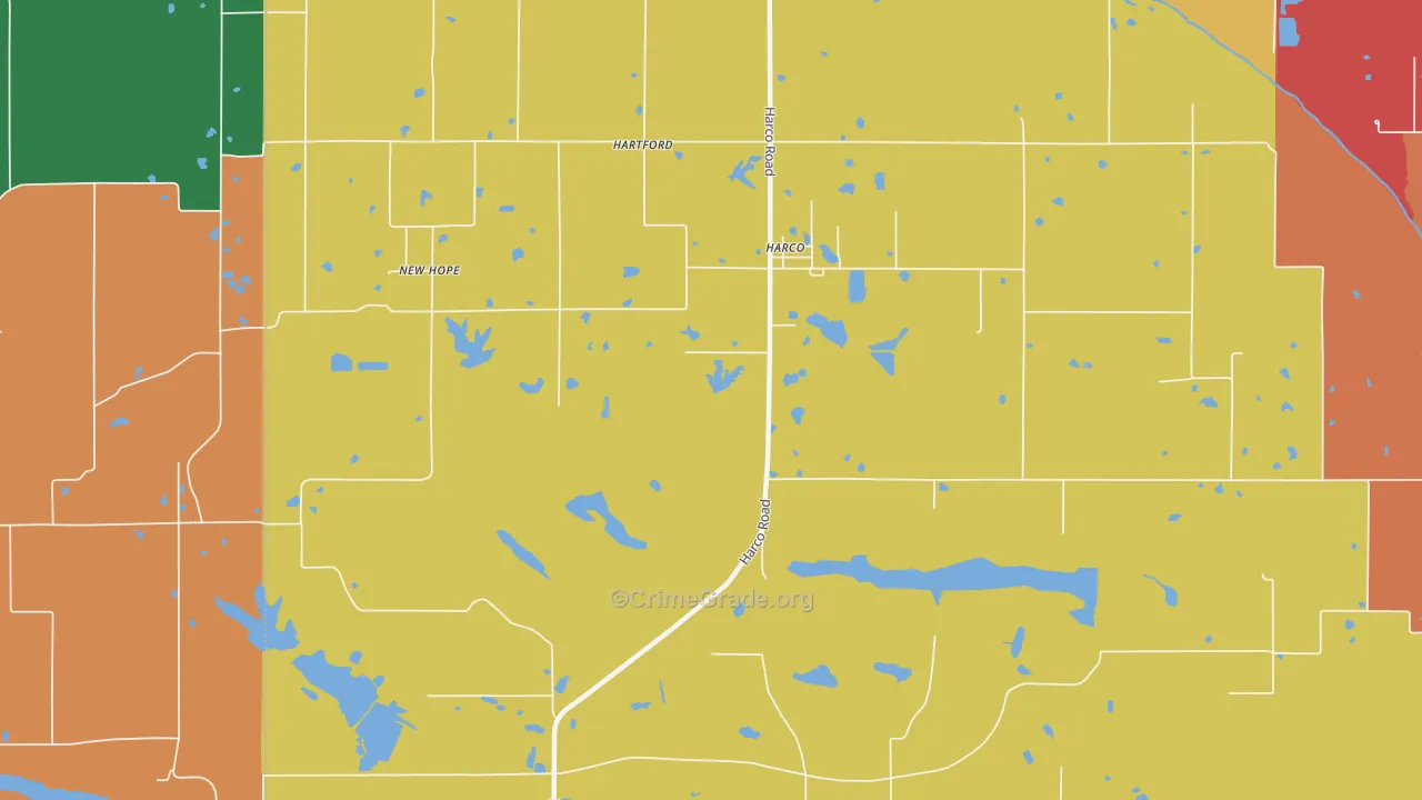 Harco, IL Map of Murder Rates