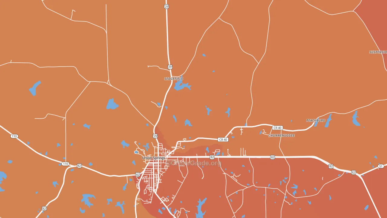Hardaway, AL Map of Murder Rates