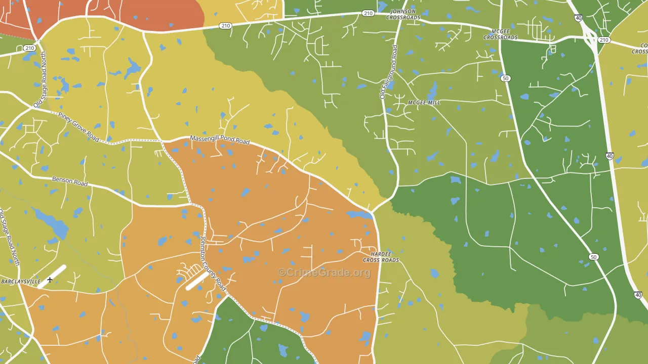 Hardee Cross Roads, NC Map of Murder Rates