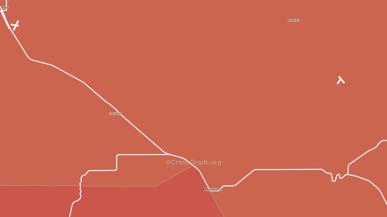 Harding County, NM Map of Murder Rates